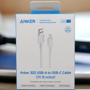 ANKER 322 USB - A TO USB - C CABLE WHITE (1M)