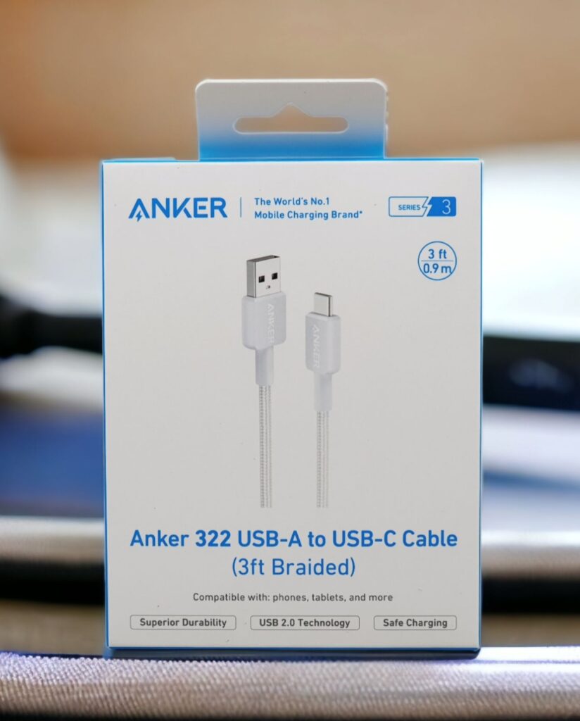 ANKER 322 USB - A TO USB - C CABLE WHITE (1M)