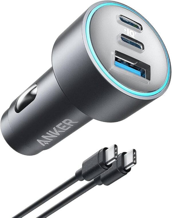 ANKER 335 CAR CHARGER WITH USB-C TO C CABLE (67W)-BLACK