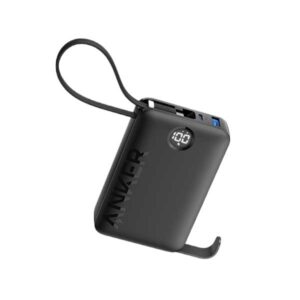 ANKER POWER BANK (20,000mAh, 22.5W, BUILT-IN USB-C CABLE) BLACK