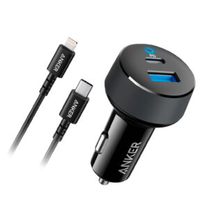 ANKER POWERDRIVE CLASSIC PD2 W/ CHARGIONG CABLE 30W USB-C & USB-C CABLE W/ LIGHTNING 0.9M