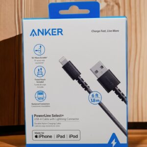 ANKER POWERLINE SELECT+ USB CABLE LIGHTNING CONNECTOR - 1.8M