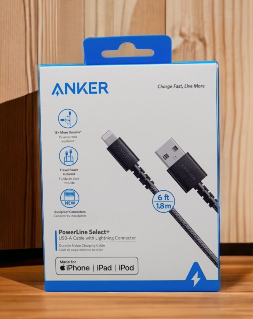 ANKER POWERLINE SELECT+ USB CABLE LIGHTNING CONNECTOR - 1.8M