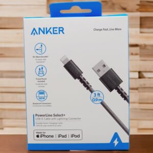 ANKER POWERLINE SELECT+ USB CABLE LIGHTNING CONNECTOR -BLACK 0.9M