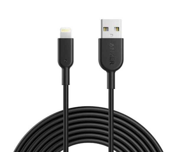 ANKER POWERLINE USB-ACABLE WITH LIGHTNING CONNECTOR - BLACK(1.8M)