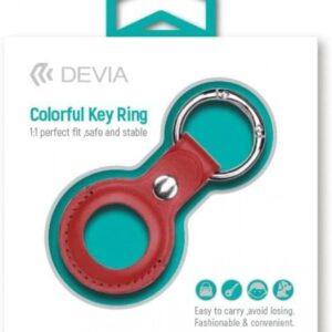 DEVIA COLORFUL KEY RING FOR AIR TAG- RED