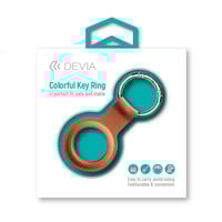 DEVIA COLORFUL KEY RING FOR AIR TAG-BROWN