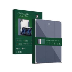 GREEN CARBET JEATHER FOLIO CASE 12.9INCH- PRUPLE