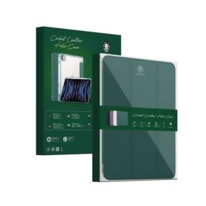 GREEN CARBET JEATHER FOLIO CASE IPAD 10 (GREEN)