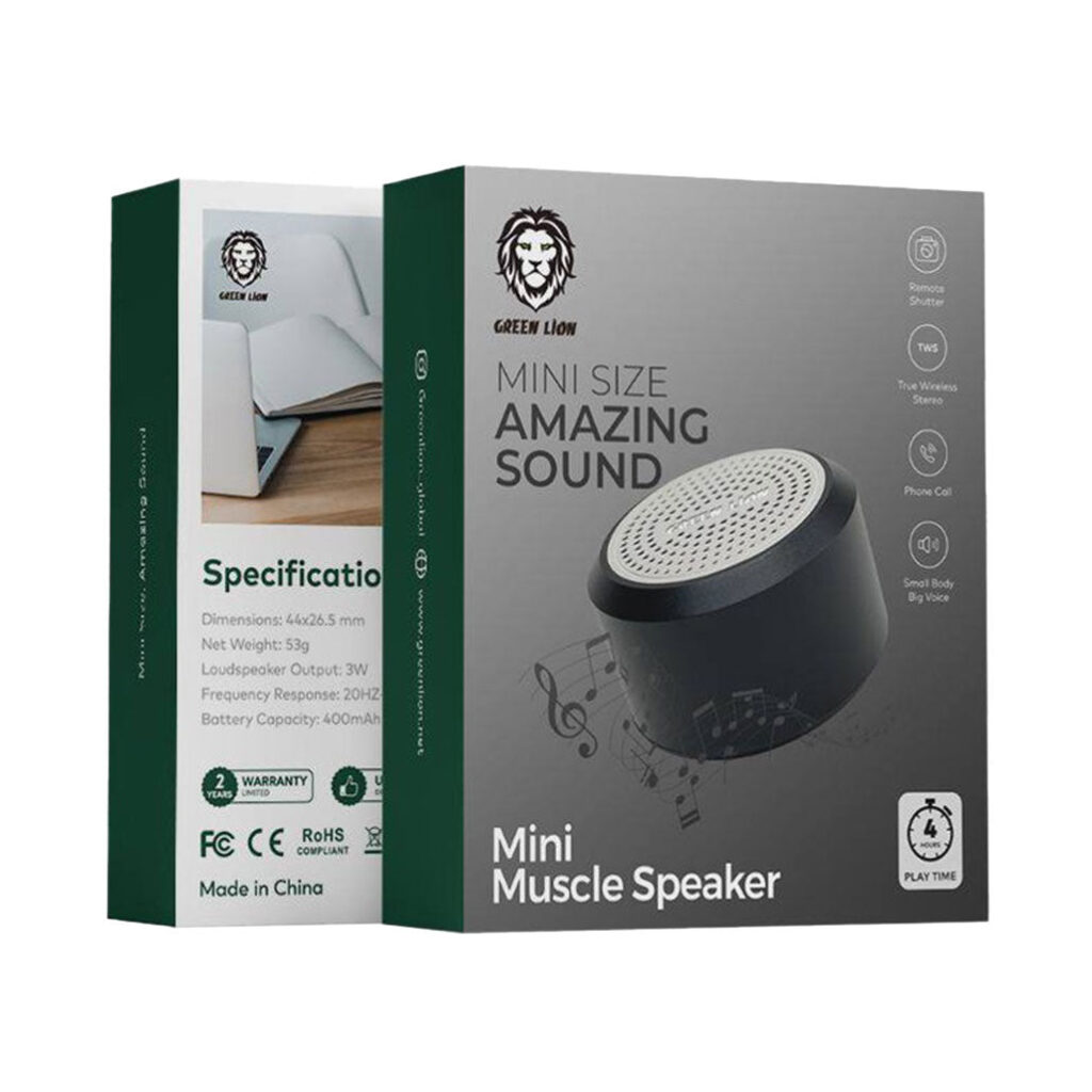 6935100175447 - GREEN LION MINI MUSCLE SPEAKER