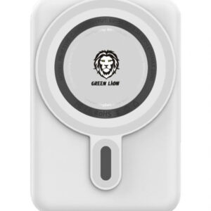 6935100162904 GREEN LION MONACO MAGSAFE POWER BANK 10K WITH LIGHTING CABLE - WHITE