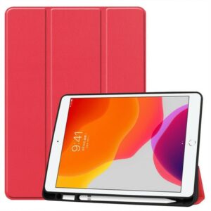 GREEN PREMIUM VEGAN LEATHER IPAD 10.2(2019&2020) -RED