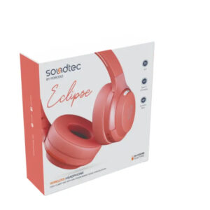 PORODO SOUNDTEC ECLIPSE WIRELESS HEADPHONE ENC - (RED)