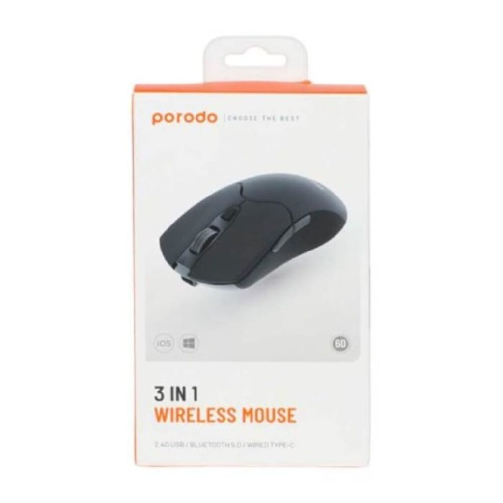 PORODO 3 IN 1 WIRELESS MOUSE