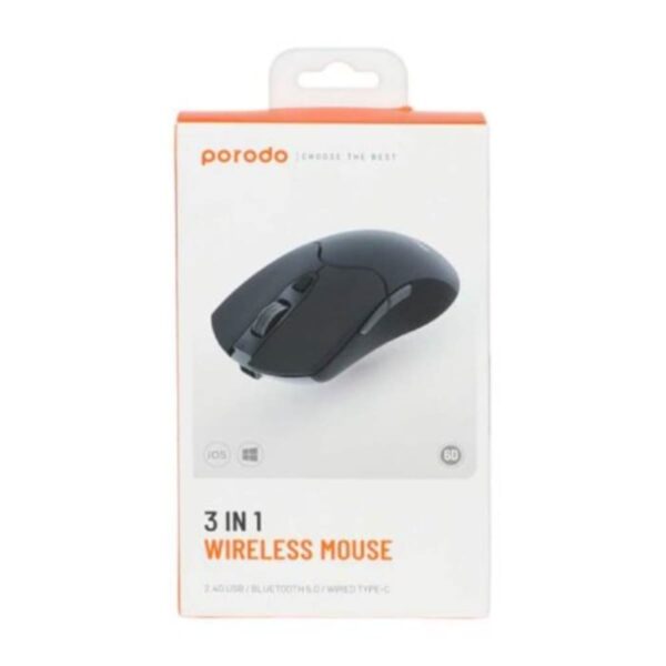 PORODO 3 IN 1 WIRELESS MOUSE
