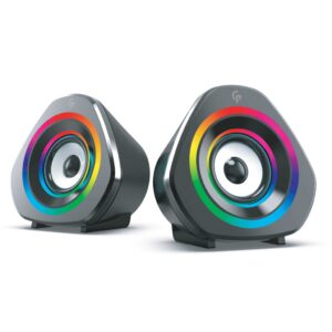PORODO STEREO GAMING SPEAKERS 6W (BLACK)