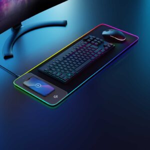 PORODO  WIRELESS CHARCHING RGB MOUSE PAD