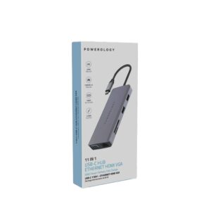 POWEROLOGY  11IN1 USB-C HUB ETHERNET HDMI VGA