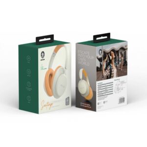 6935100174914 GREEN LION SANTIAGO WIRELESS HEADPHONE (BIEGE)
