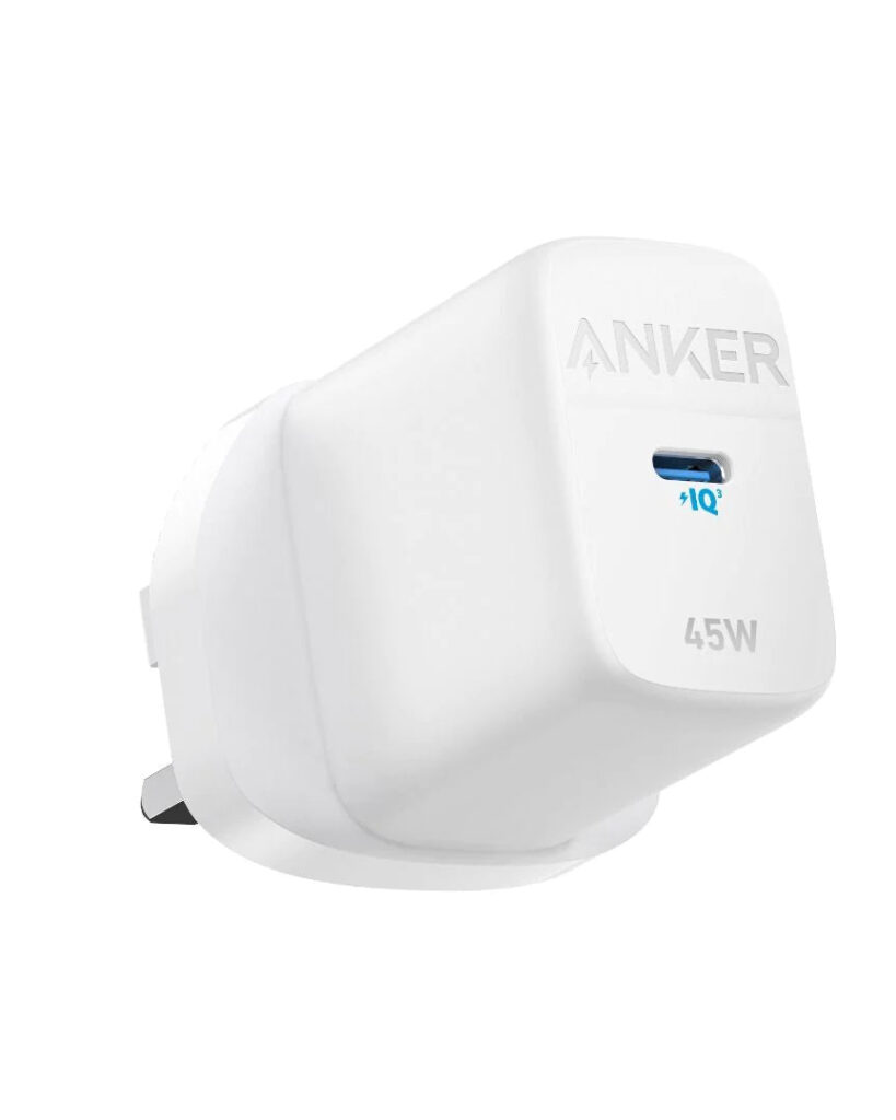 194644124380 ANKER 313 CHARGER (ACE 2, 45W) WHITE
