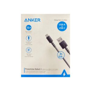 848061059588 ANKER POWERLINE SELECT + USB - A TO USB - C (0.9M) - BLACK