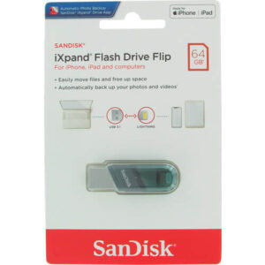 619659181413 SANDISK IXPAND FLASH DRIVE FLIP 64 GB-IPHONE AND IPAD