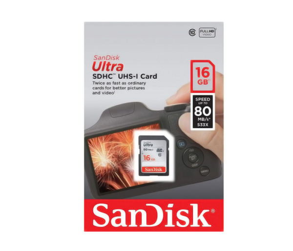 619659136451 SANDISK ULTRA SDHC UHS- I CARD 16 GB