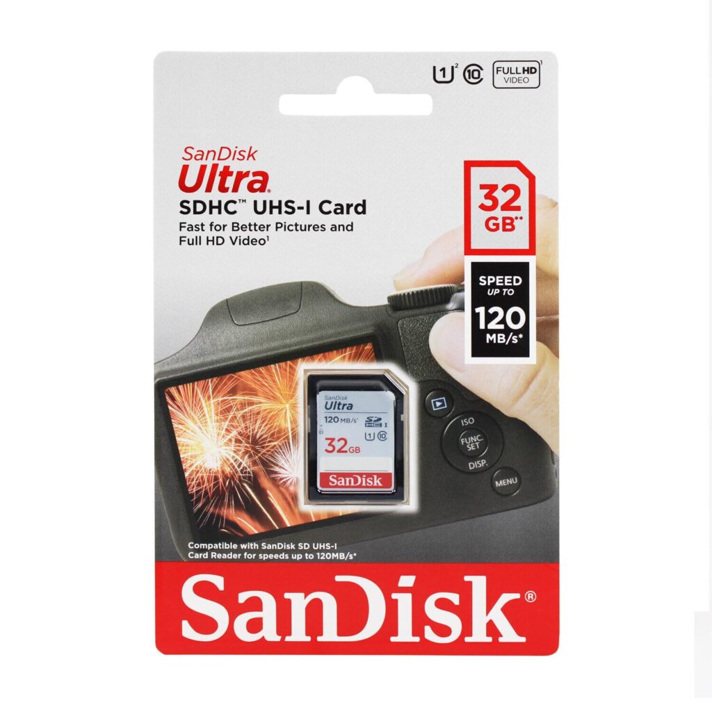 619659183813 SANDISK ULTRA SDHC UHS- I CARD 32 GB