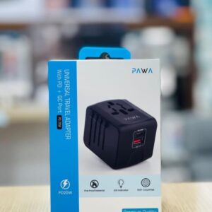 6476971382362 PAWA UNIVERSAL TRAVEL ADAPTER WITH PD + QC PORT 20W
