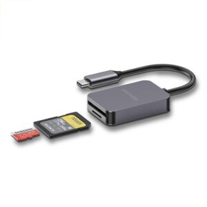 7267547498117 PORODO 2IN1 USB - C CARD READER