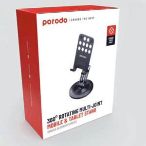 6849108441438 PORODO 360 ROTATING MULTI-JOINT MOBILE & TABLET STAND