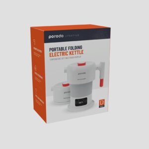 6849108443593 PORODO LIFESTYLE PORTABLE FOLDING ELECTRIC KETTLE 600ML