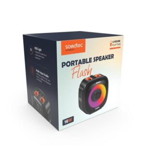 6849108442992 PORODO SOUNDTEC PORTABLE SPEAKER FLASH 16W