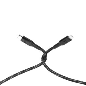 6083749674194 POWEROLOGY BRAIDED USB-C TO LIGHTNING 1.2M 60W (BLACK)