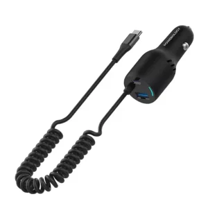 7834953556818 POWEROLOGY TRIPLE OUTPUT CAR CHARGER 45W