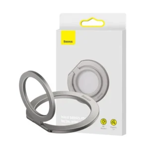 6932172616977 BASEUS HALO SERIES FOLDABLE METAL RING STAND - SILVER