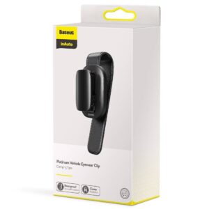 6953156220119 BASEUS PLATINUM VEHICLE EYEWEAR CLIP - BLACK