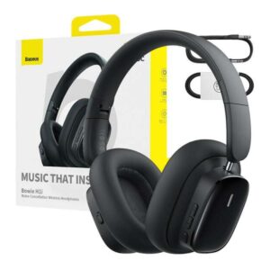 6932172631710 BASEUS BOWIE H1I NOICE-CANCELLATION WIRELESS HADPHONES - BLACK