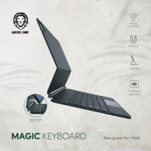 6935100188683 GREEN LION WIRELESS MAGIC KEYBOARD CASE FOR IPAD PRO 11 2024 M4