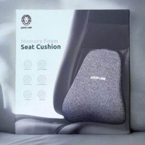 6935100183169 Green Lion Memory Foam Seat Cushion - Black