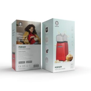 6935100182650 Green Lion PopJoy Pop Corn Maker 1200W 270ML - Red