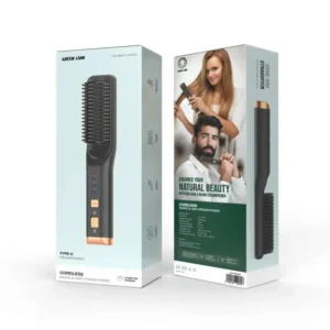 6935100190747 Green Lion Cordless Beard & Hair Straightener - Black