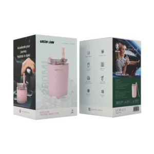 6935100186207 Green Lion Vacuum Travel Mug Lite - 280 ML - Pink