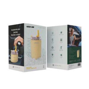 6935100186214 Green Lion Vacuum Travel Mug Lite - 280 ML - Cream
