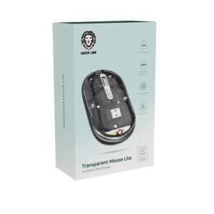 6935100183046 Green Lion Transparent Mouse Lite - Black