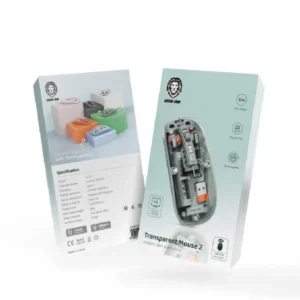 6935100181660 Green Lion Transparent Mouse 2 1600DPI - Gray