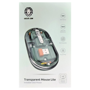 6935100183053 Green Lion Transparent Mouse Lite - Green