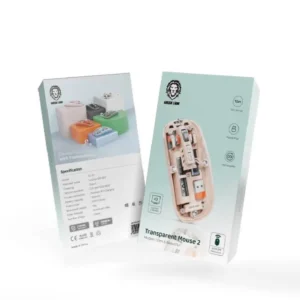 6935100181677 Green Lion Transparent Mouse 2 1600DPI - Pink