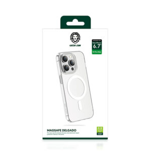6935100164458 Green Lion Magsafe Delgado Case for 14 Pro Max - Clear