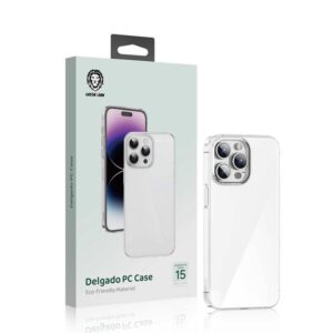 6935100176574 Green Lion Delgado PC Case for 15 Pro Max - Clear